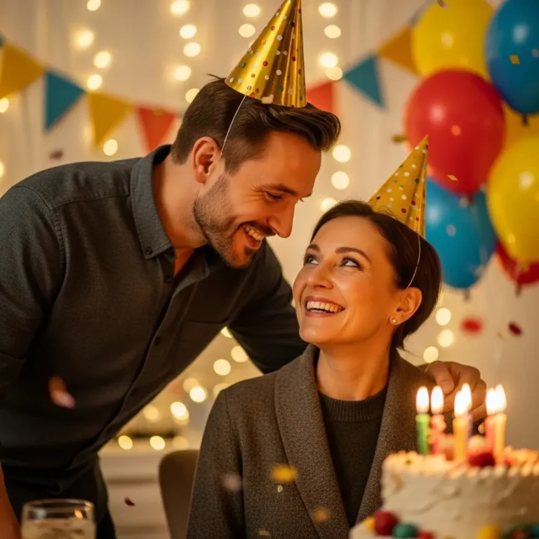 vyras sako gimtadienio palinkejima zmonai